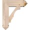 Ekena Millwork Balboa Arts and Crafts Smooth Bracket w/ Offset Brace, Douglas Fir, 7 1/2"W x 22"D x 26"H BKT0806X22X26BOA03SDF - alternate 4